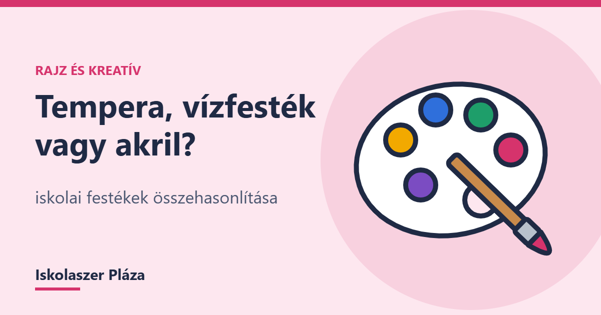 Tempera, vízfesték vagy akril? Iskolai festékek összehasonlítása